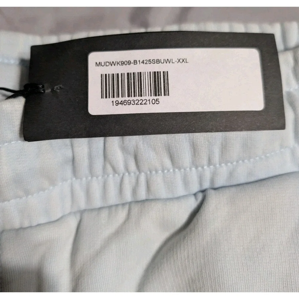 RtA RaFa Underworld Mens XXL Heavyweight Sweatpants Light Blue NWT $245